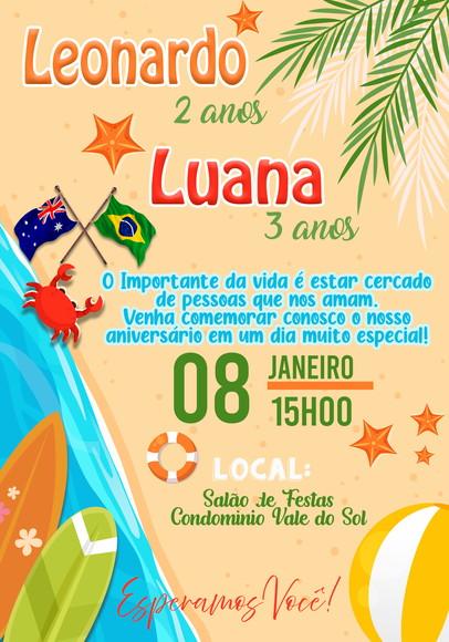 Convite Virtual - Praia
