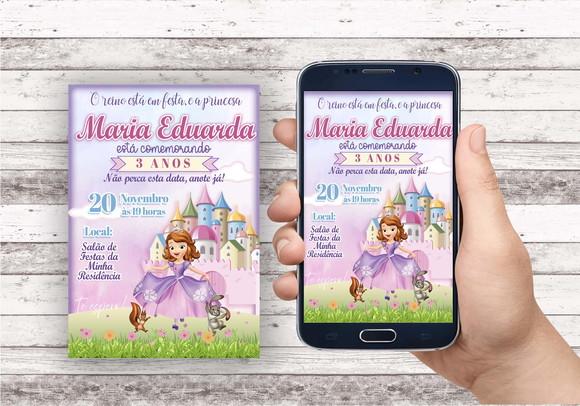 Convite Virtual - Princesa Sofia 02