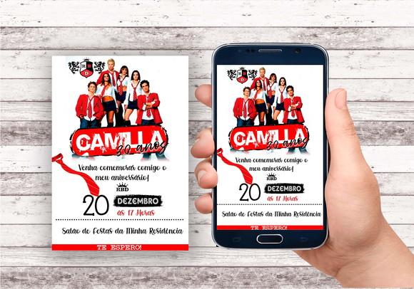 Convite Virtual - Rebelde - Rdb