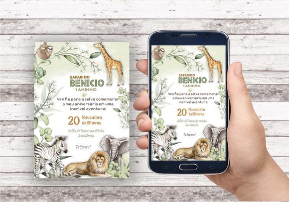 Convite Virtual - Safari Realista
