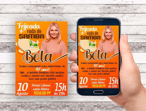 Convite Virtual - Samba com Foto