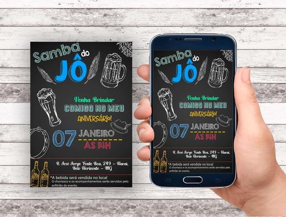 Convite Virtual - Samba e Cerveja