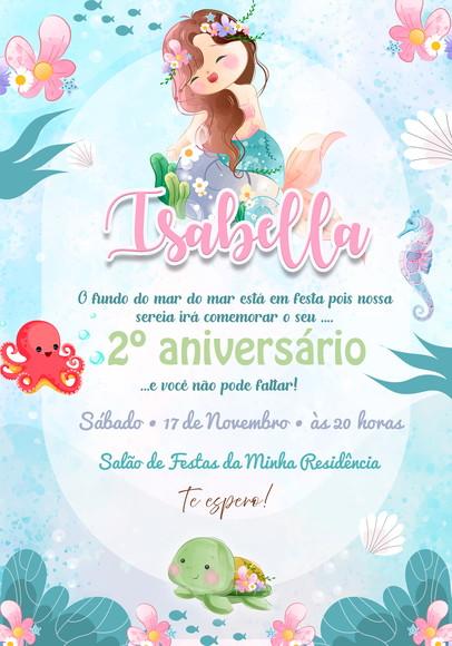 Convite Virtual - Sereia 03