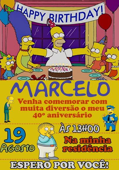 Convite Virtual - Simpsons 01