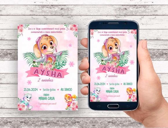 Convite Virtual - Skye Floral
