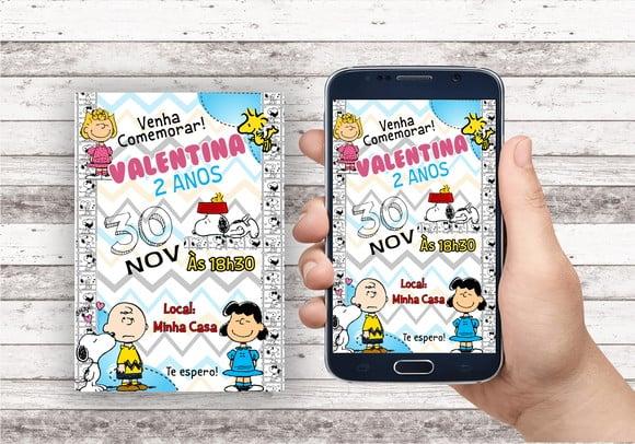 Convite Virtual - Snoopy 02