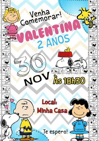 Convite Virtual - Snoopy 02