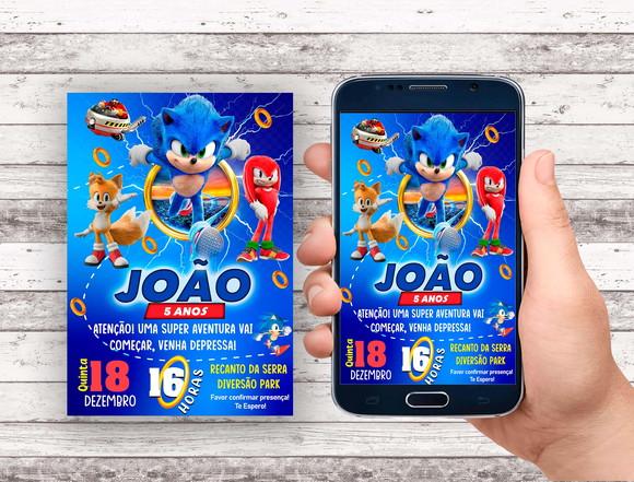 Convite Virtual - Sonic 02