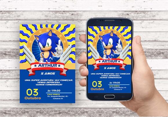Convite Virtual - Sonic 03