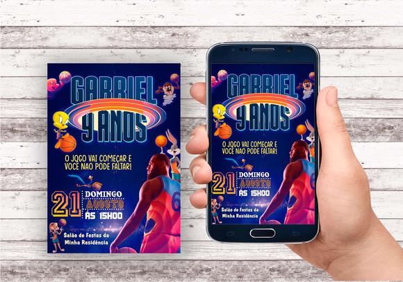 Convite Virtual - Space Jam 02