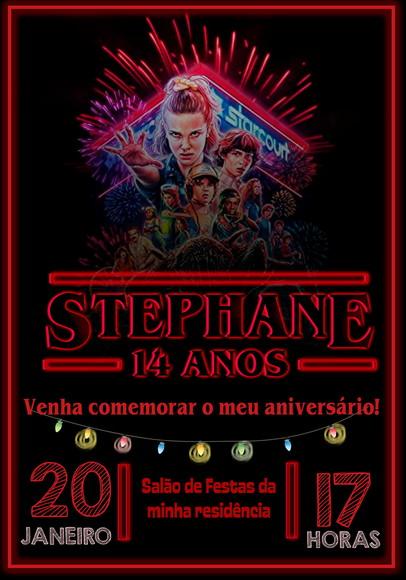 Convite Virtual - Stranger Things