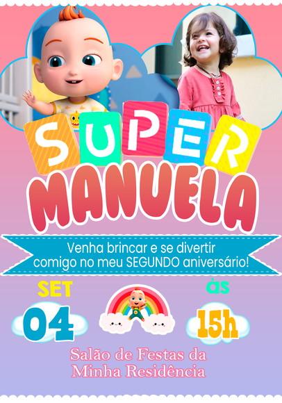 Convite Virtual - Super Jojo (com Foto)