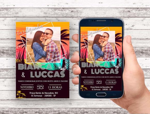 Convite Virtual - Tardezinha Casal com Foto