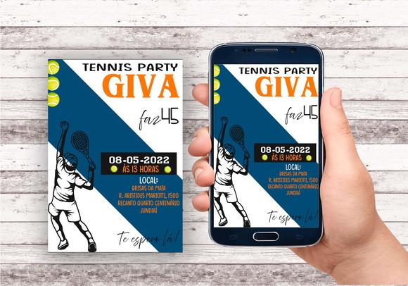 Convite Virtual - Tennis 02