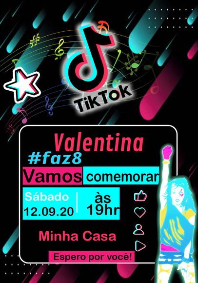 Convite Virtual - Tik Tok