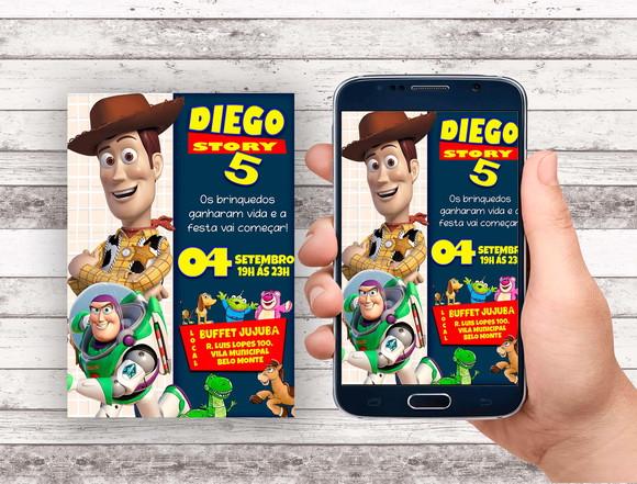 Convite Virtual - Toy Story 03