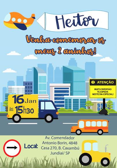 Convite Virtual - Transporte