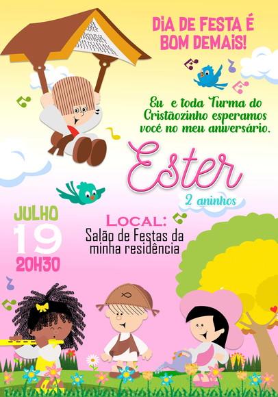 Convite Virtual - Turma do Cristãozinho Menina