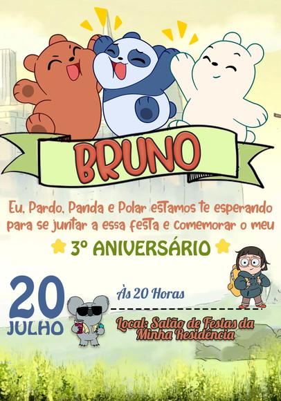 Convite Virtual - Urso sem Curso
