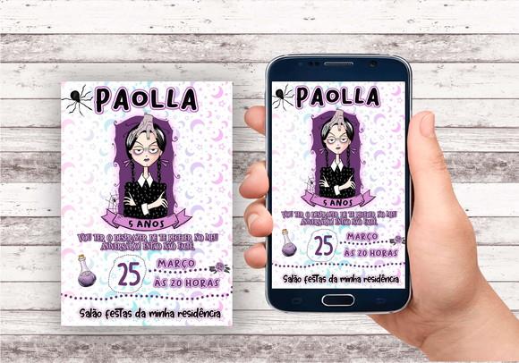 Convite Virtual - Wandinha 04