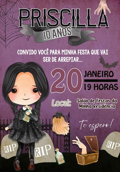 Convite Virtual - Wandinha