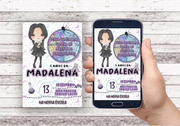 Convite Virtual - Wandinha Candy