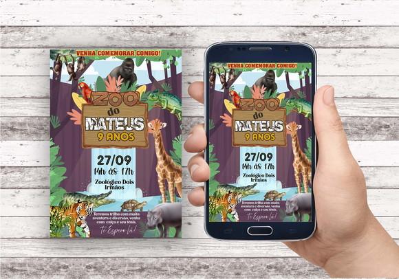 Convite Virtual - Zoologico