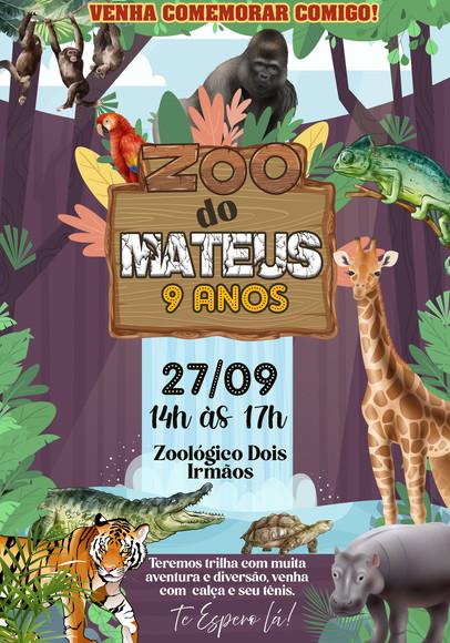 Convite Virtual - Zoologico