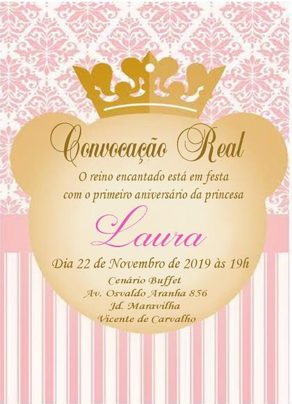Convite Virtual Minie Realeza