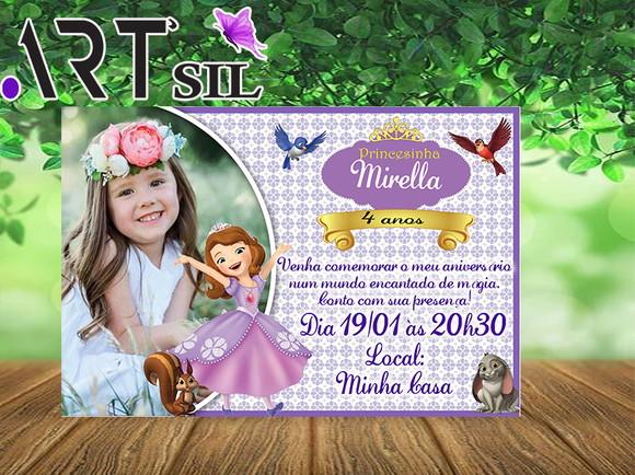 Convite Virtual Princesa Sofia