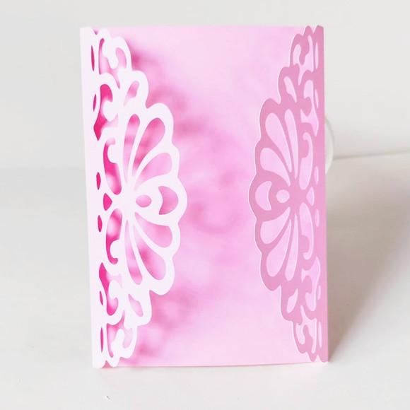 Envelope Rendado - Rosa