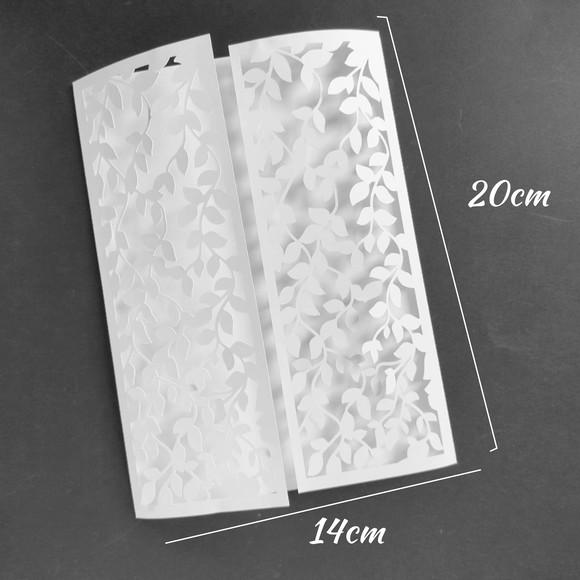 Envelope Rendado Folhagem - Branco Mod 001