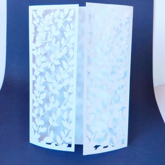 Envelope Rendado Folhagem - Branco Mod 001