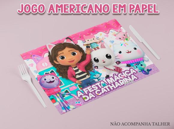 Jogo Americano - a Casa Mágica da Gabby (papel)