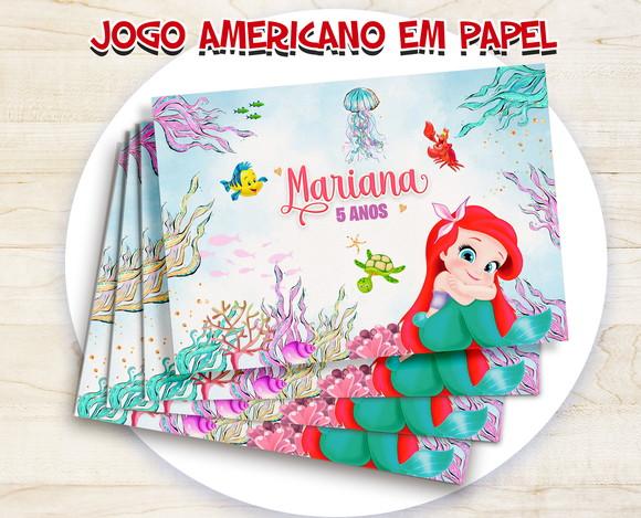 Jogo Americano - Ariel Cute (papel)