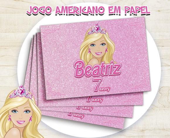 Jogo Americano - Barbie 02 (papel)