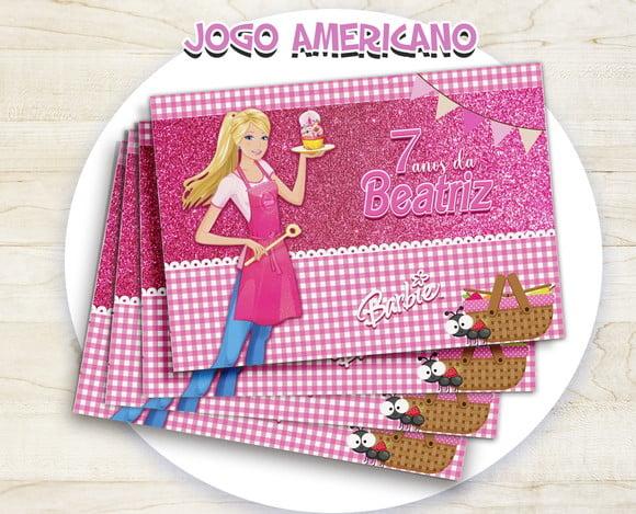 Jogo Americano - Barbie (papel)