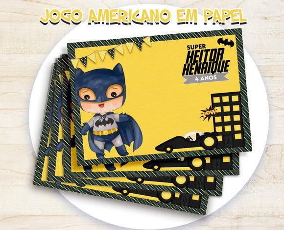 Jogo Americano - Batman Cute (papel)