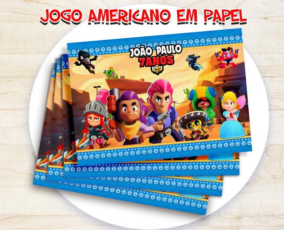 Jogo Americano - Brawl Stars (papel)