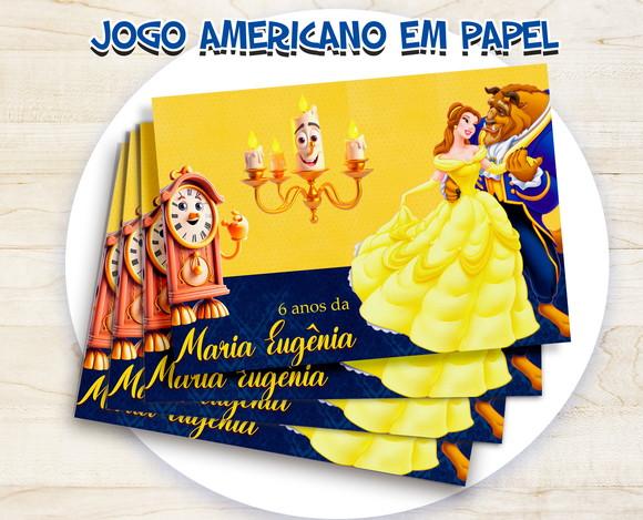 Jogo Americano - Bela e a Fera (papel)