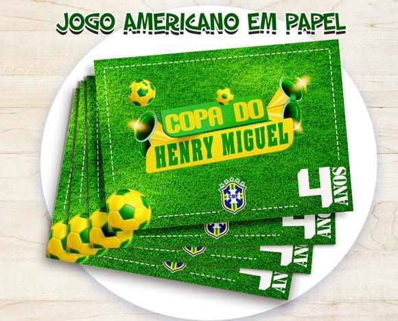 Jogo Americano - Copa Brasil (papel)