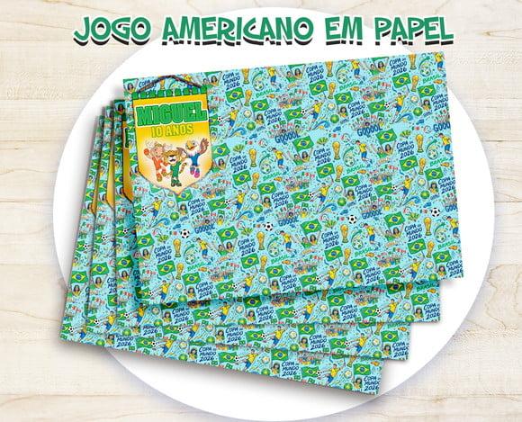 Jogo Americano - Copa do Mundo 2026 (papel)