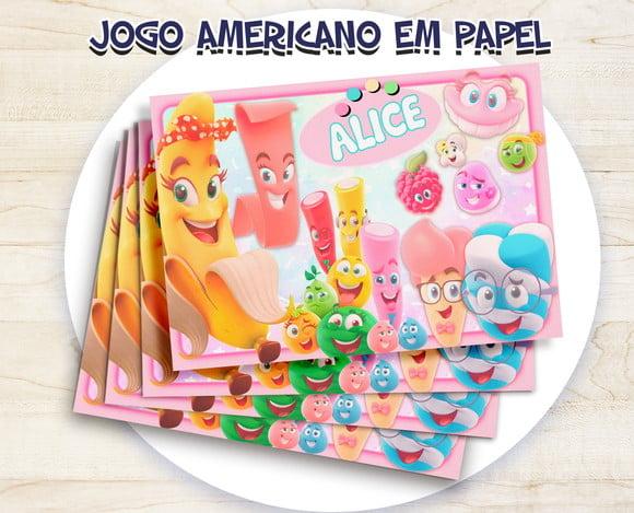 Jogo Americano - Fini Menina 3d (papel)