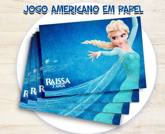 Jogo Americano - Frozen Elsa (papel)