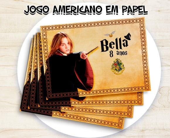 Jogo Americano - Harry Potter/ Hermione (papel)