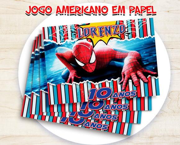 Jogo Americano - Homem Aranha 02 (papel)