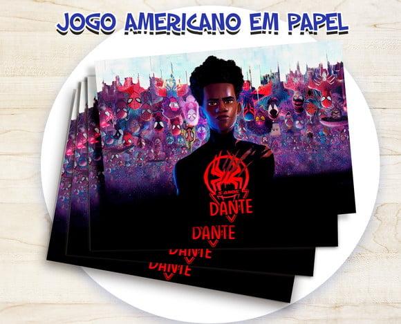 Jogo Americano - Homem Aranha Miles Morales (papel)