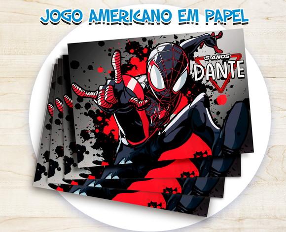 Jogo Americano - Homem Aranha Miles Morales (papel) 04