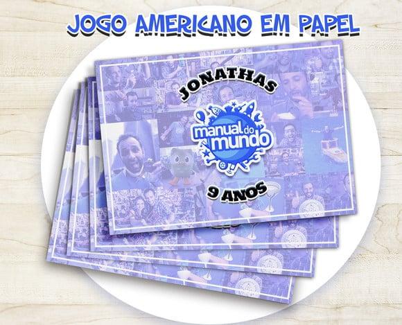 Jogo Americano - Manual do Mundo (papel)