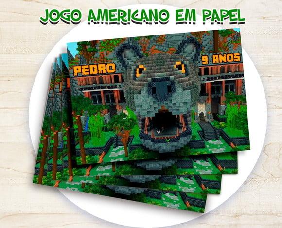 Jogo Americano - Minecraft 04 (papel)